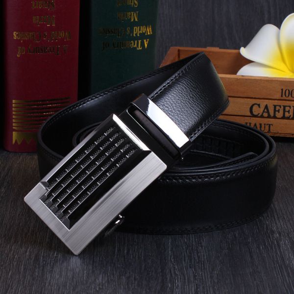 Men's genuine leather belt automatic buckle designer belts