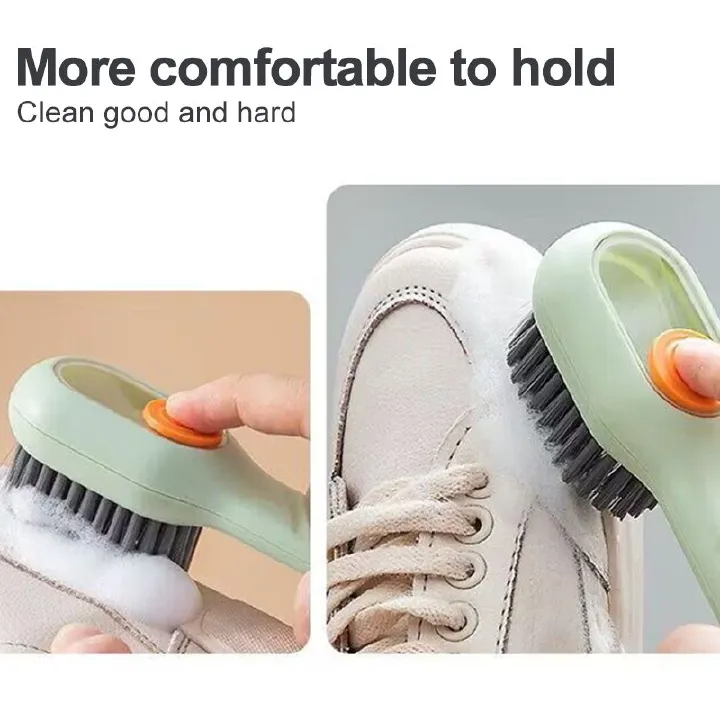 Cleaning Brush Soft Bristled Liquid Shoe Brush Long Handle Brush Clothes Brush Shoe Clothing Board Brush Household Cleaning Tool