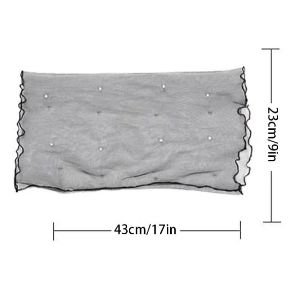 Spring Summer Chiffon Neck Collar Scarf Women Head Thin Sunscreen Variety Small Silk Anti-UV Scarf Mask Multi-Function Scarf