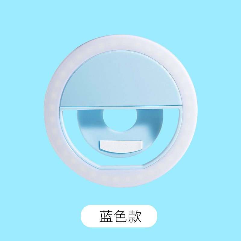 Portable LED Selfie Ring Light Flash For Mobile Phone Fill Light ForUSB Rechargeable Clip Ring Lamp