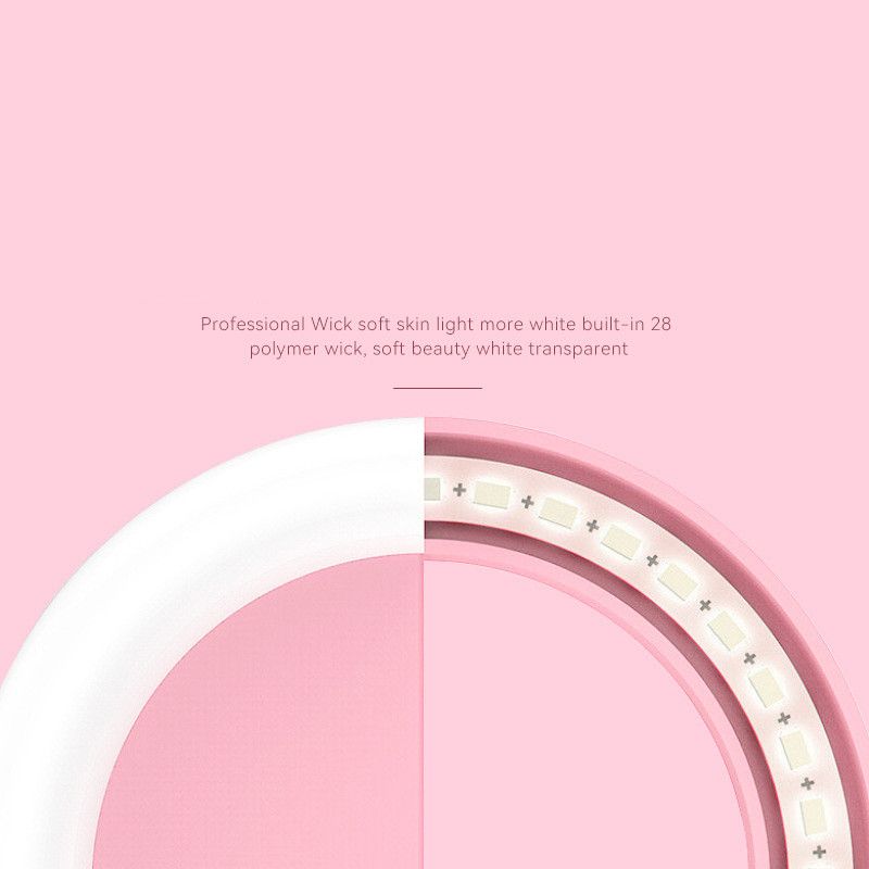 Portable LED Selfie Ring Light Flash For Mobile Phone Fill Light ForUSB Rechargeable Clip Ring Lamp