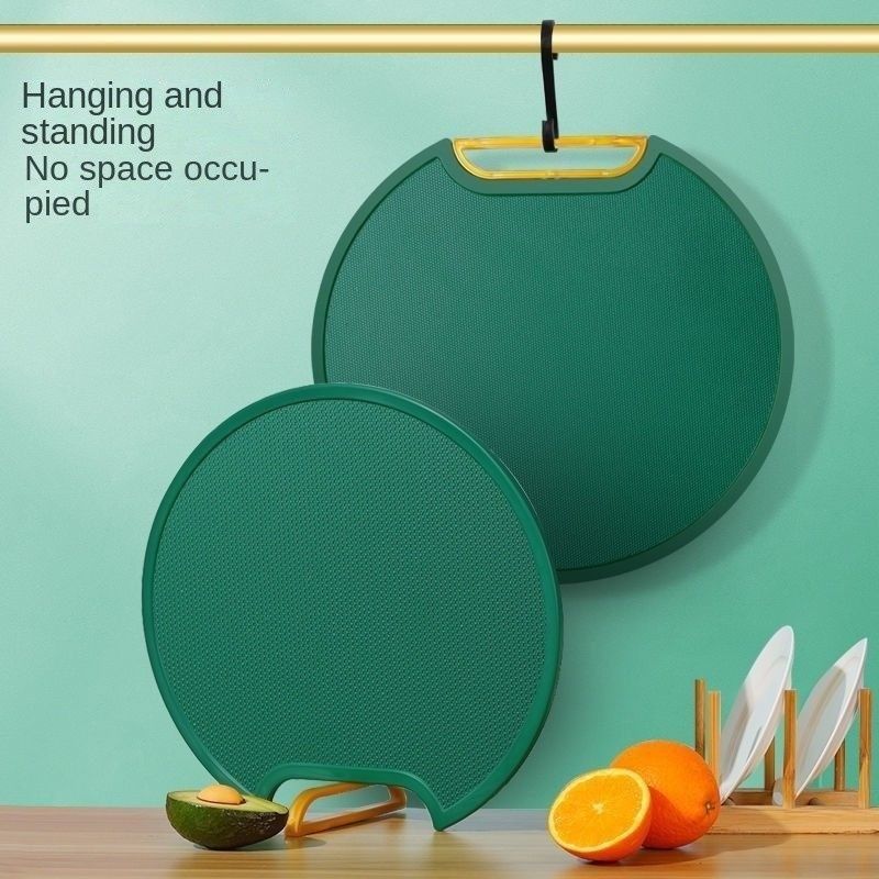 Thickened Round Rotatable Cutting Board Kitchen Cutting Board Gold-plated Cutting Board Anti-mildew Non-slip PP Plastic