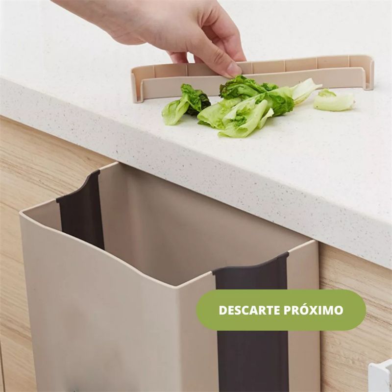 Wall Hanging Folding Trash Bin, Kitchen Cabinet Door Hanging Trash Bin, Car Trash Bin, Bathroom Toilet Trash