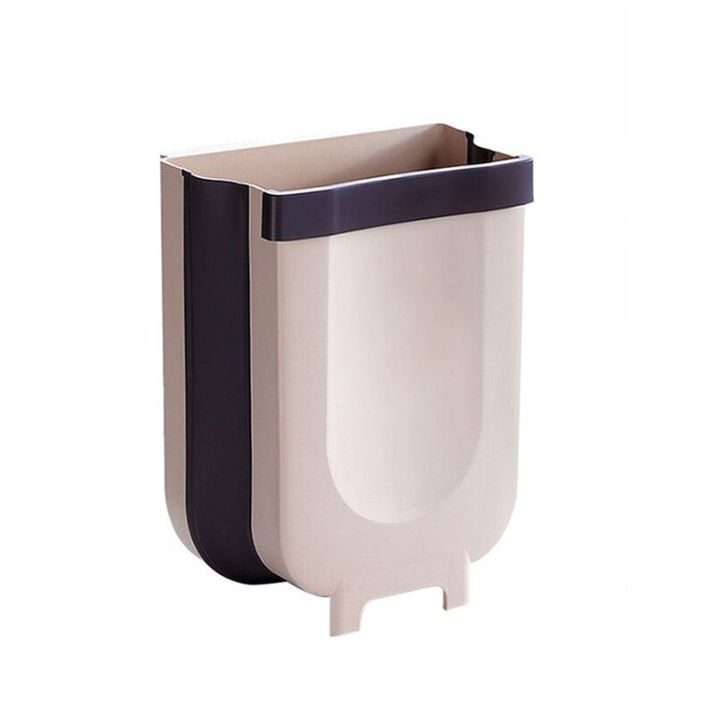 Wall Hanging Folding Trash Bin, Kitchen Cabinet Door Hanging Trash Bin, Car Trash Bin, Bathroom Toilet Trash