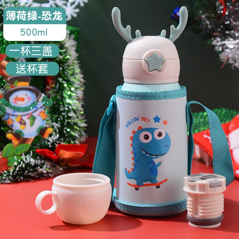 Metal Canteen Pink Kids Water Bottle Vacuum Insulated Water Bottle 316 Stainless Steel Modern Double Walled Thermo Mug