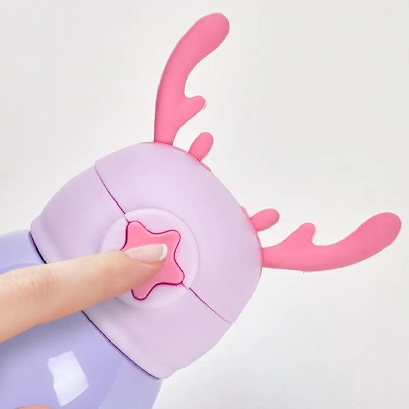 Metal Canteen Pink Kids Water Bottle Vacuum Insulated Water Bottle 316 Stainless Steel Modern Double Walled Thermo Mug