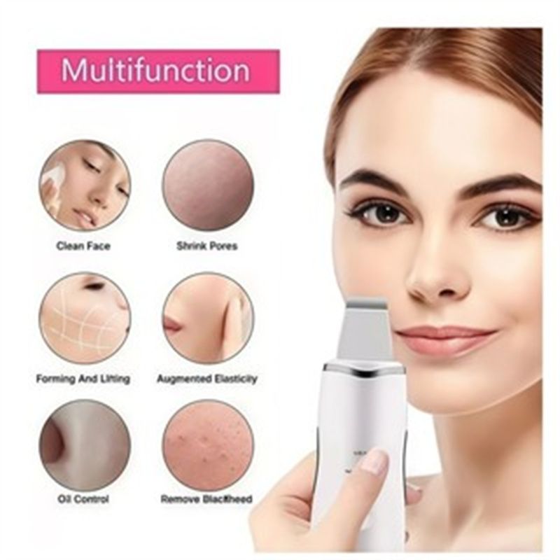 Ultrasonic Skin Scraper Pore Cleaning Facial Deep Cleaning Machine Suitable for Female and Male Beauty Instruments