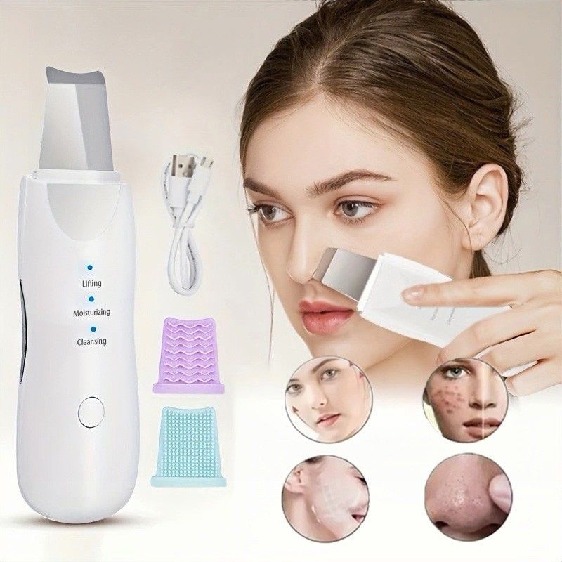 Ultrasonic Skin Scraper Pore Cleaning Facial Deep Cleaning Machine Suitable for Female and Male Beauty Instruments