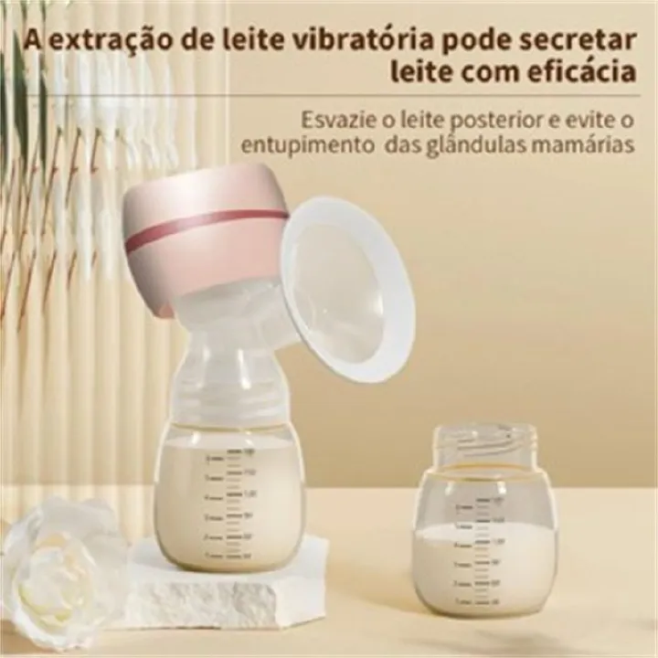 Electric Breast Pump Breast Pump with LED Screen Milk Puller for Breastfeeding Low Noise with 180ml Milk Bottle BPA-free