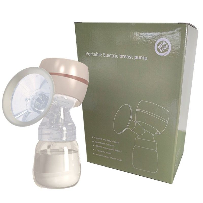 Electric Breast Pump Breast Pump with LED Screen Milk Puller for Breastfeeding Low Noise with 180ml Milk Bottle BPA-free