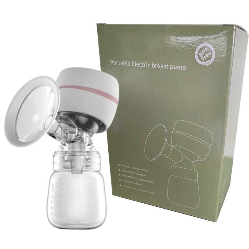 Electric Breast Pump Breast Pump with LED Screen Milk Puller for Breastfeeding Low Noise with 180ml Milk Bottle BPA-free