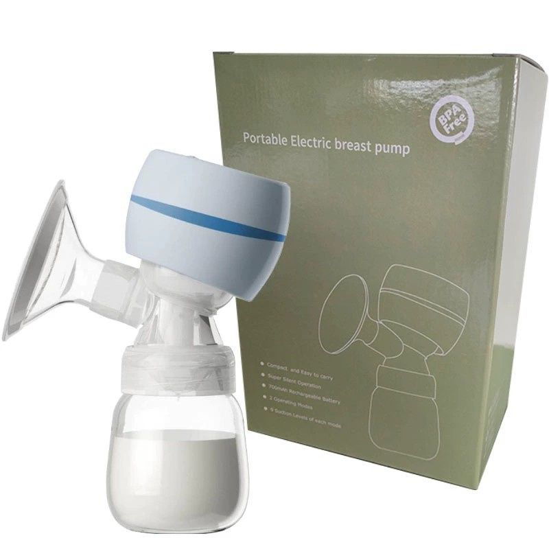Electric Breast Pump Breast Pump with LED Screen Milk Puller for Breastfeeding Low Noise with 180ml Milk Bottle BPA-free