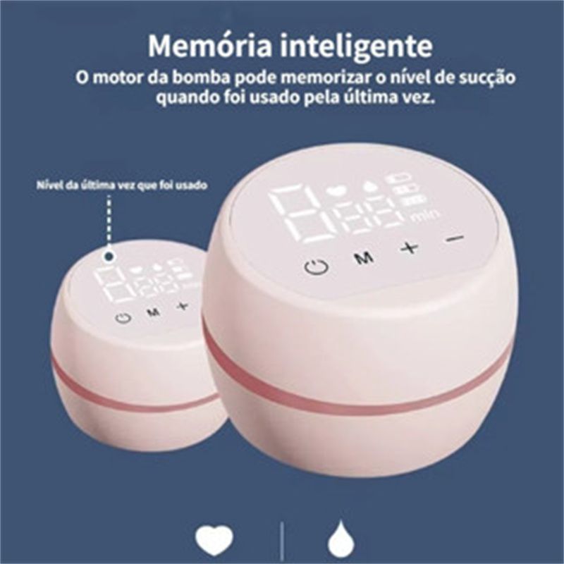 Electric Breast Pump Breast Pump with LED Screen Milk Puller for Breastfeeding Low Noise with 180ml Milk Bottle BPA-free