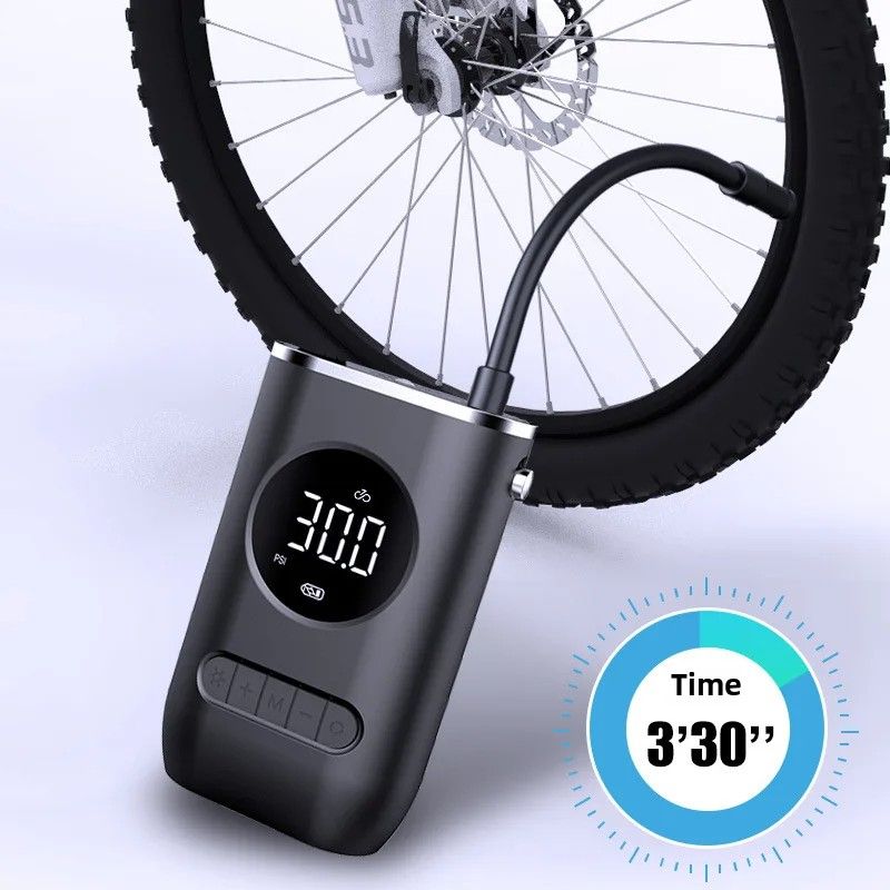 Portable Wireless Car Inflation Pump Convenient Charging Electric Automatic Tire Inflator For Motorcycles And Tricycles