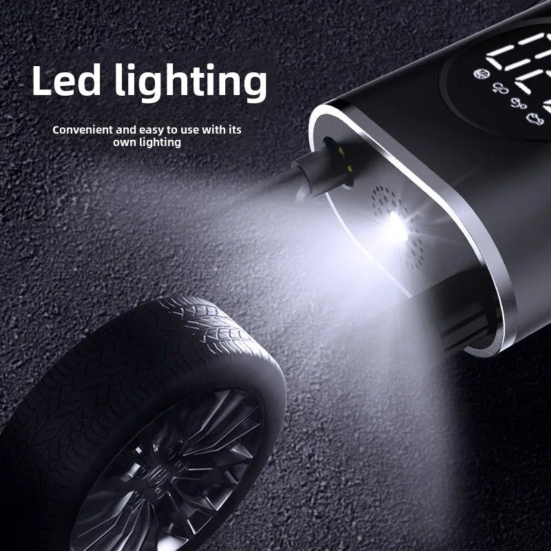 Portable Wireless Car Inflation Pump Convenient Charging Electric Automatic Tire Inflator For Motorcycles And Tricycles