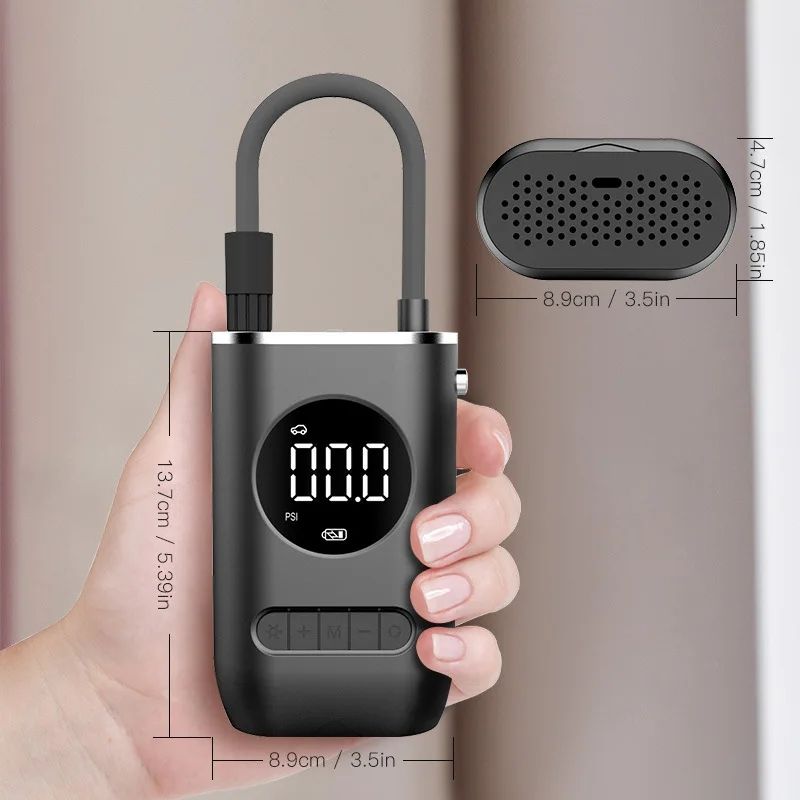 Portable Wireless Car Inflation Pump Convenient Charging Electric Automatic Tire Inflator For Motorcycles And Tricycles