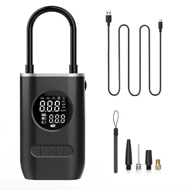 Portable Wireless Car Inflation Pump Convenient Charging Electric Automatic Tire Inflator For Motorcycles And Tricycles