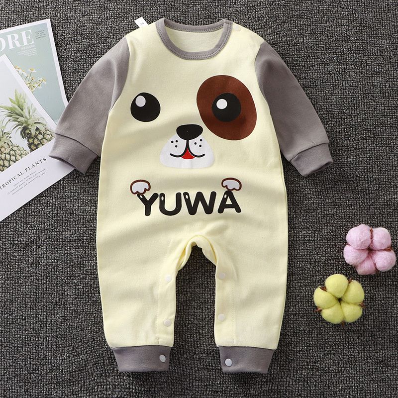 Boy Clothes 3 Months Baby Suits Pure Cotton Newborn Crawling Clothes Long Sleeved Pajamas For Infants Cotton Costume