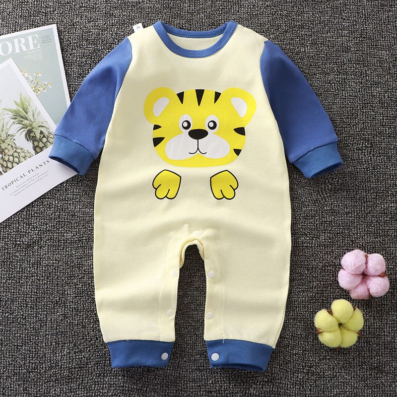 Boy Clothes 3 Months Baby Suits Pure Cotton Newborn Crawling Clothes Long Sleeved Pajamas For Infants Cotton Costume