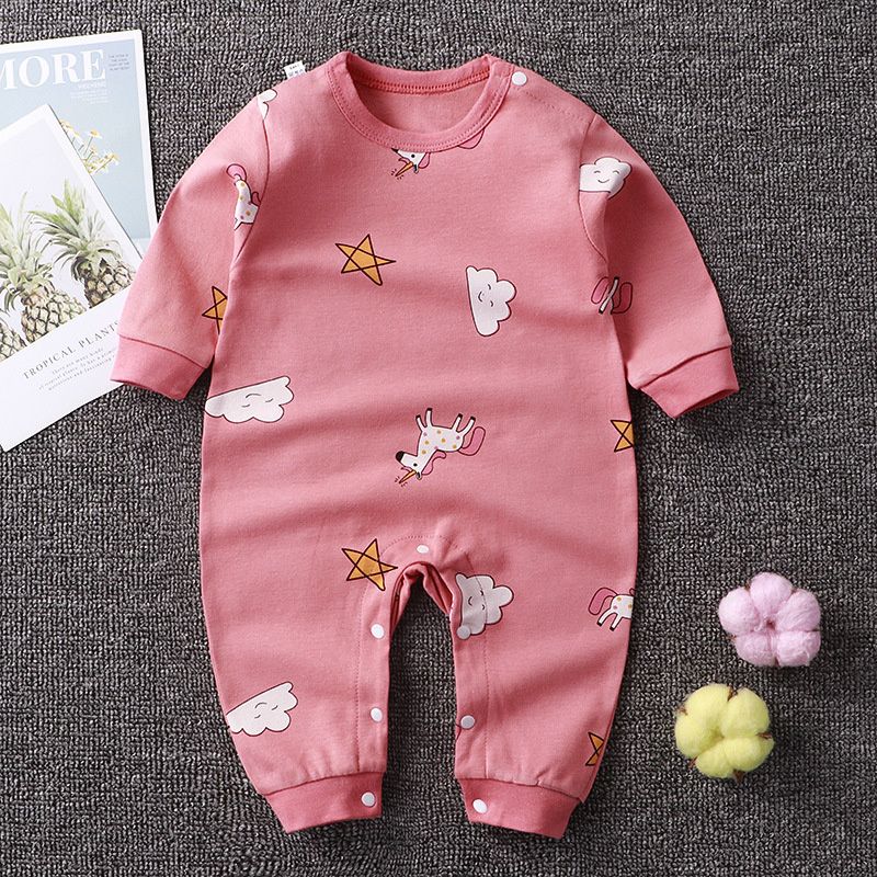 Boy Clothes 3 Months Baby Suits Pure Cotton Newborn Crawling Clothes Long Sleeved Pajamas For Infants Cotton Costume