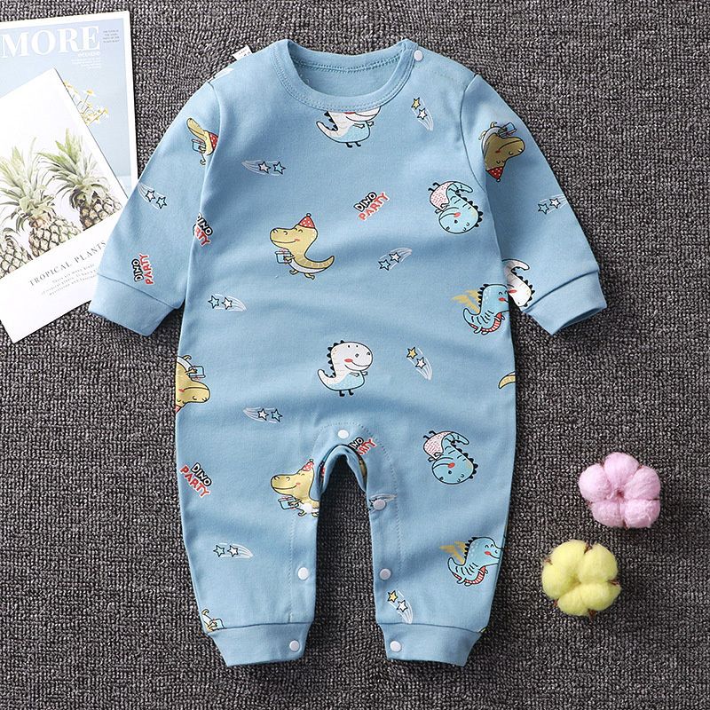 Boy Clothes 3 Months Baby Suits Pure Cotton Newborn Crawling Clothes Long Sleeved Pajamas For Infants Cotton Costume