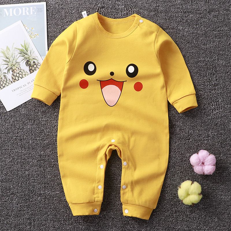 Boy Clothes 3 Months Baby Suits Pure Cotton Newborn Crawling Clothes Long Sleeved Pajamas For Infants Cotton Costume