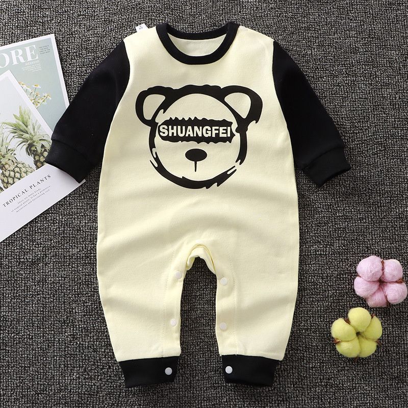 Boy Clothes 3 Months Baby Suits Pure Cotton Newborn Crawling Clothes Long Sleeved Pajamas For Infants Cotton Costume