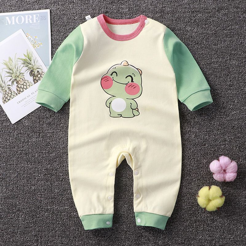 Boy Clothes 3 Months Baby Suits Pure Cotton Newborn Crawling Clothes Long Sleeved Pajamas For Infants Cotton Costume