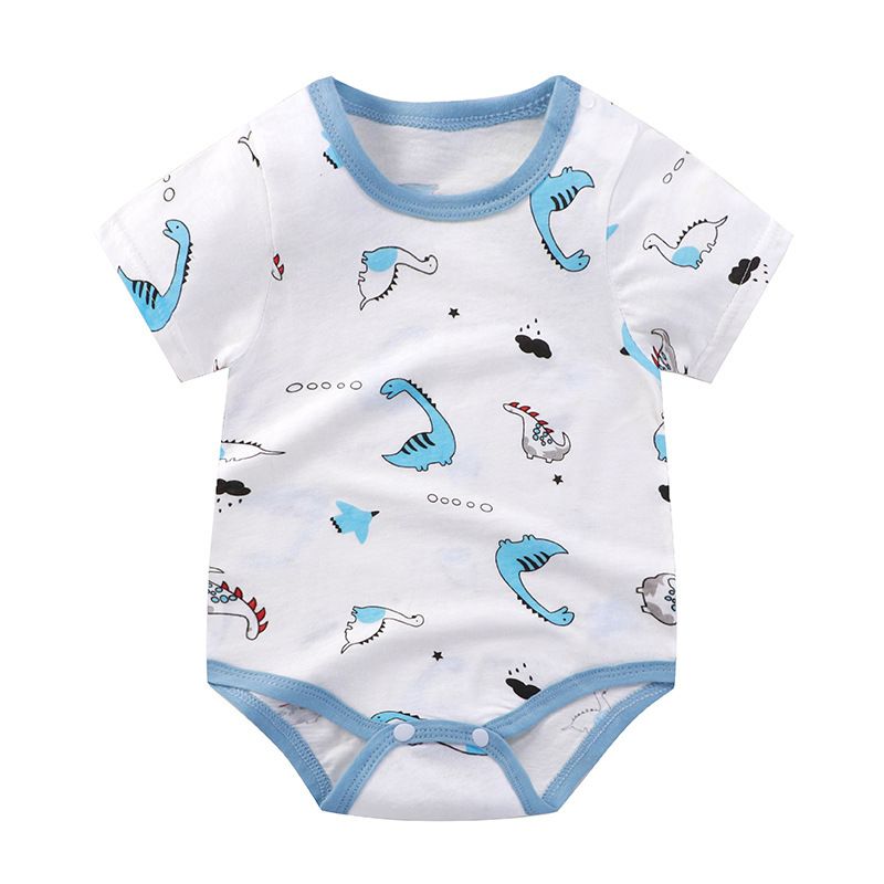 Cartoon Bear Baby Romper Infant Summer Thin Clothes Toddler Soft Cotton Short Sleeve One Piece Outfits Newborn Bodysuit