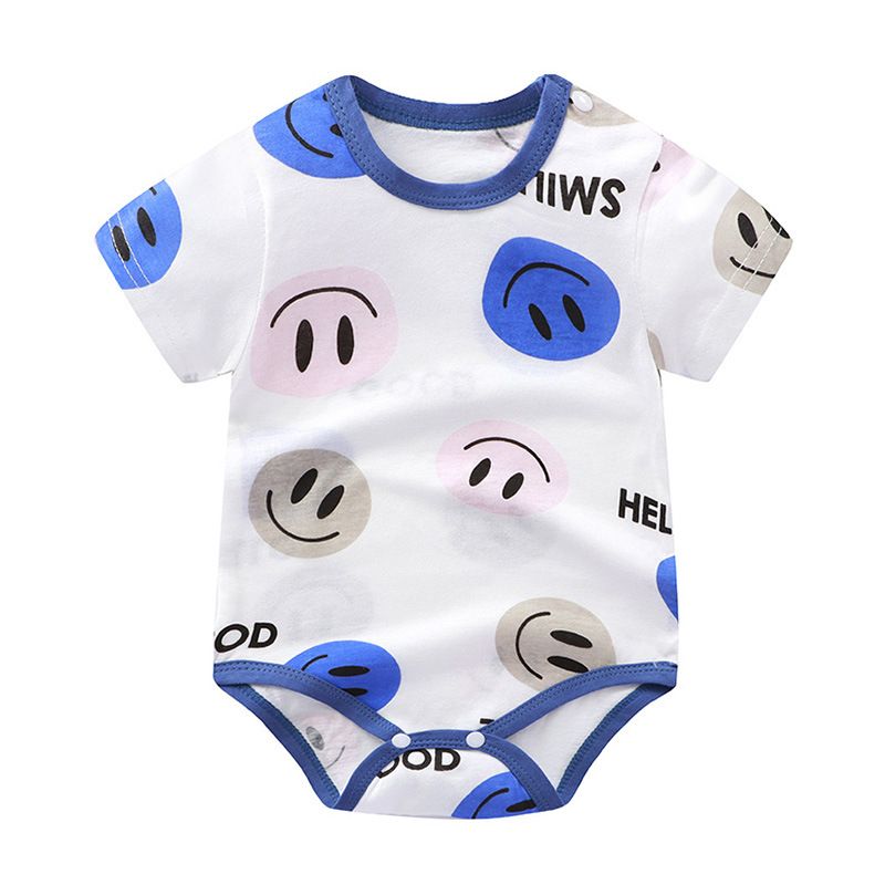 Cartoon Bear Baby Romper Infant Summer Thin Clothes Toddler Soft Cotton Short Sleeve One Piece Outfits Newborn Bodysuit