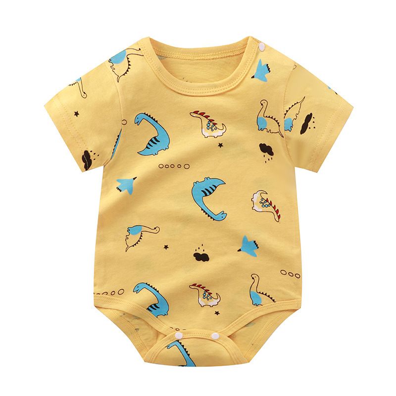 Cartoon Bear Baby Romper Infant Summer Thin Clothes Toddler Soft Cotton Short Sleeve One Piece Outfits Newborn Bodysuit