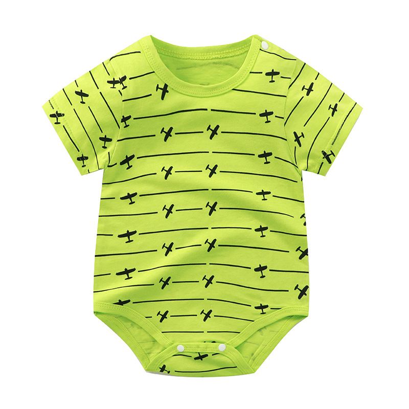 Cartoon Bear Baby Romper Infant Summer Thin Clothes Toddler Soft Cotton Short Sleeve One Piece Outfits Newborn Bodysuit