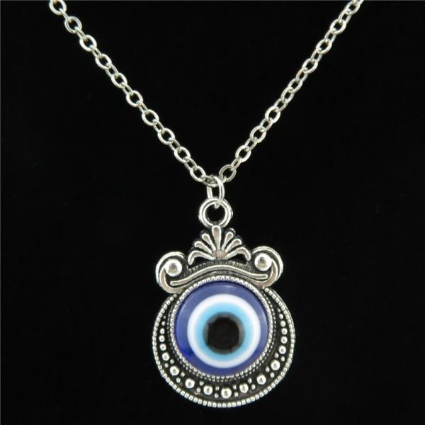 Turkey Blue Evil Eye Pendant Necklace for Women  Necklaces Clavicel Collar Chain
