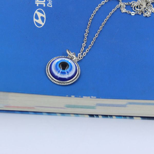 Turkey Blue Evil Eye Pendant Necklace for Women  Necklaces Clavicel Collar Chain