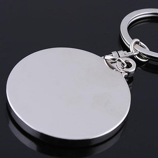 50 Years Perpetual Calendar Keyring Keychain Silver Alloy Key Chain Ring Keyfob