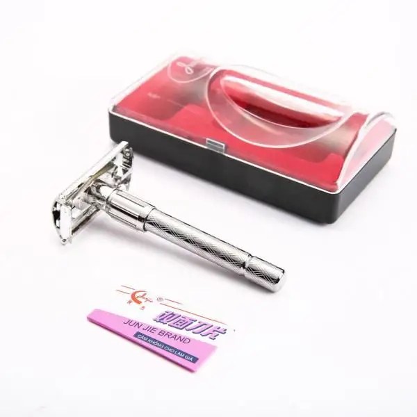 Retro Shaving Razor New Men's Safety Handheld Manual Shaver + Double Edge Safety Razor Blade Box