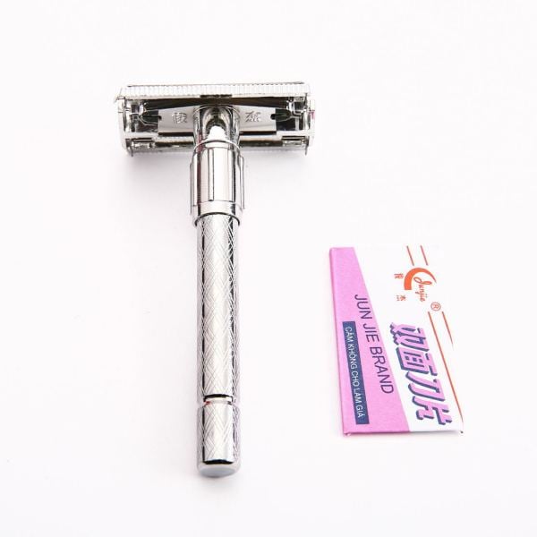 Retro Shaving Razor New Men's Safety Handheld Manual Shaver + Double Edge Safety Razor Blade Box