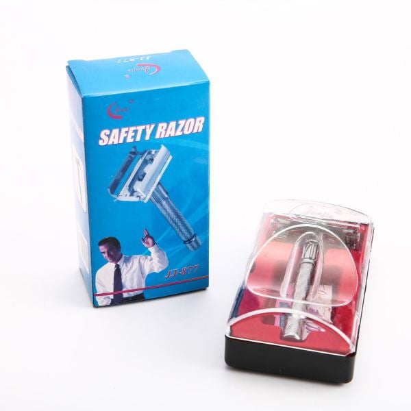 Retro Shaving Razor New Men's Safety Handheld Manual Shaver + Double Edge Safety Razor Blade Box
