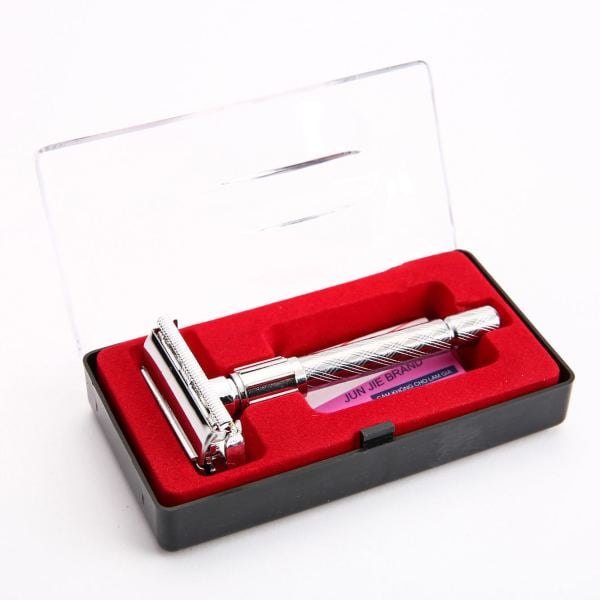 Retro Shaving Razor New Men's Safety Handheld Manual Shaver + Double Edge Safety Razor Blade Box