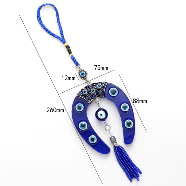 Turkish Blue Evil Eye Keychain Car Key Ring Amulet Lucky Charm Hanging Pendant Personality Jeans Decoration Jewelry Gift