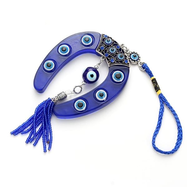 Turkish Blue Evil Eye Keychain Car Key Ring Amulet Lucky Charm Hanging Pendant Personality Jeans Decoration Jewelry Gift