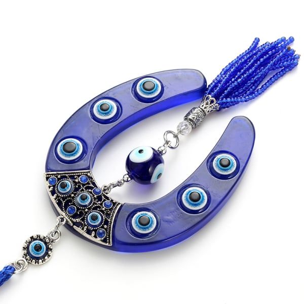 Turkish Blue Evil Eye Keychain Car Key Ring Amulet Lucky Charm Hanging Pendant Personality Jeans Decoration Jewelry Gift