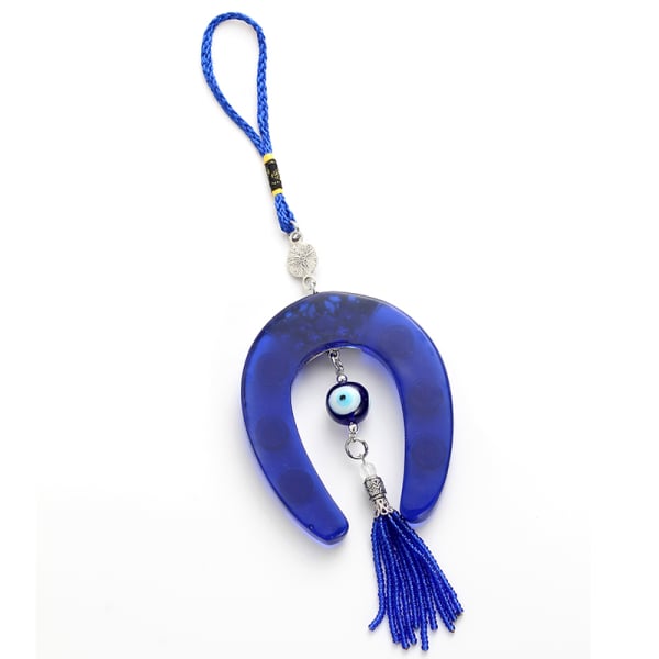 Turkish Blue Evil Eye Keychain Car Key Ring Amulet Lucky Charm Hanging Pendant Personality Jeans Decoration Jewelry Gift