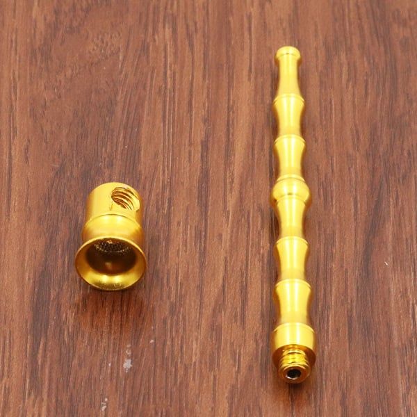 Creative Portable Aluminum Metal Tobacco Smoke Pipes Smoking Pipe Herb Tobacco Pipes Removable