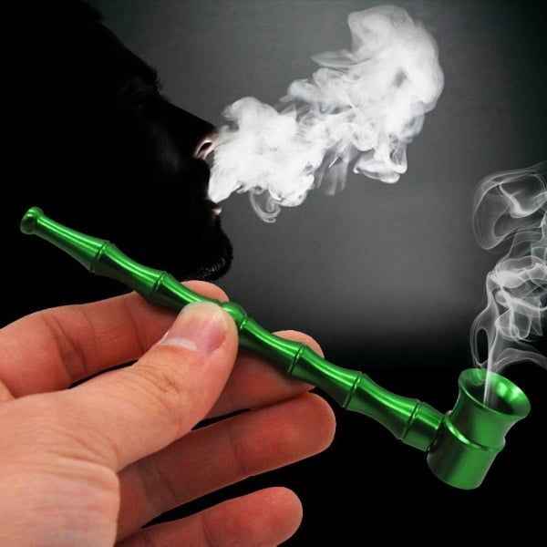 Creative Portable Aluminum Metal Tobacco Smoke Pipes Smoking Pipe Herb Tobacco Pipes Removable