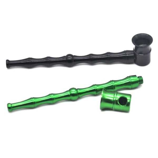 Creative Portable Aluminum Metal Tobacco Smoke Pipes Smoking Pipe Herb Tobacco Pipes Removable
