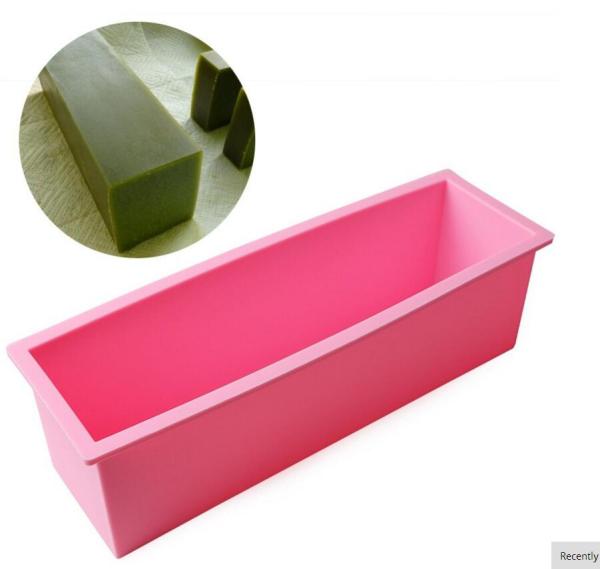 1.2L Silicone Soap Mold 3D Rectangular Fondant Cake Baking Tools