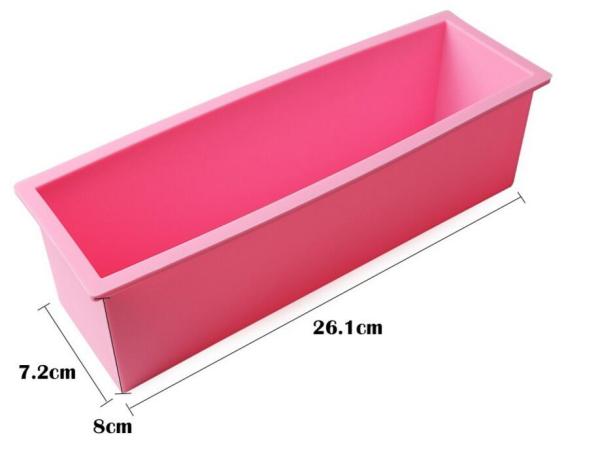 1.2L Silicone Soap Mold 3D Rectangular Fondant Cake Baking Tools