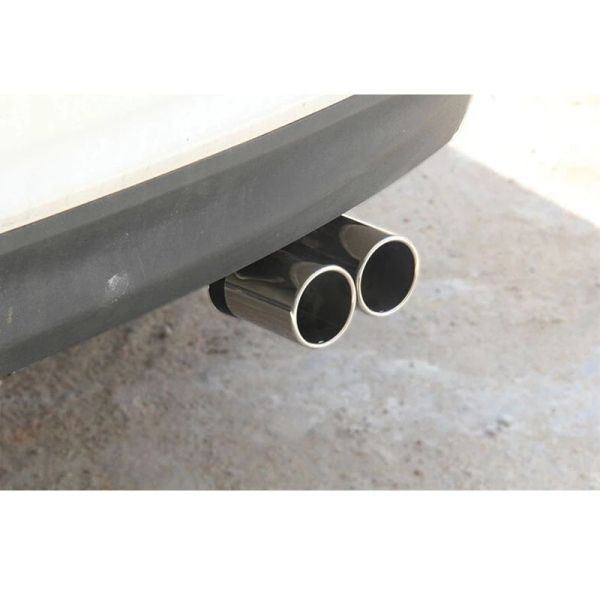 Universal Car Vehicle Exhaust Pipe Muffler  Stainless Steel Bending Double Tube Tail Pipe Waterproof anti-rust