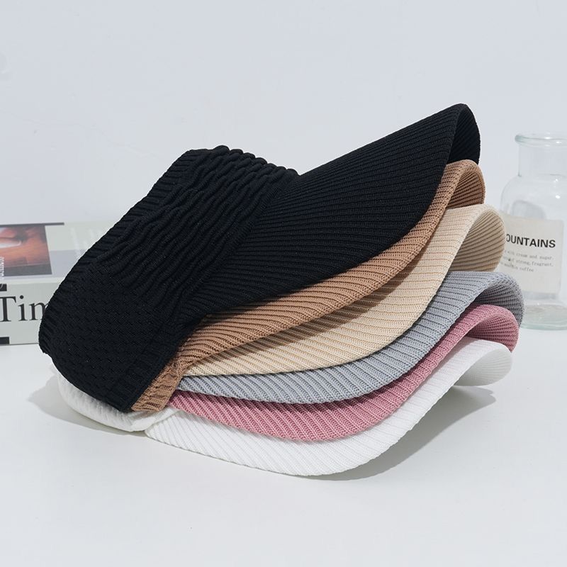 1pc Women Anti-UV Sun Hats Breathable Adjustable Empty Top Visor Caps for Tennis Golf Running Travel Beach Sport Outdoor Hat
